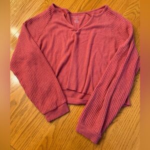 American eagle soft and sexy cropped top